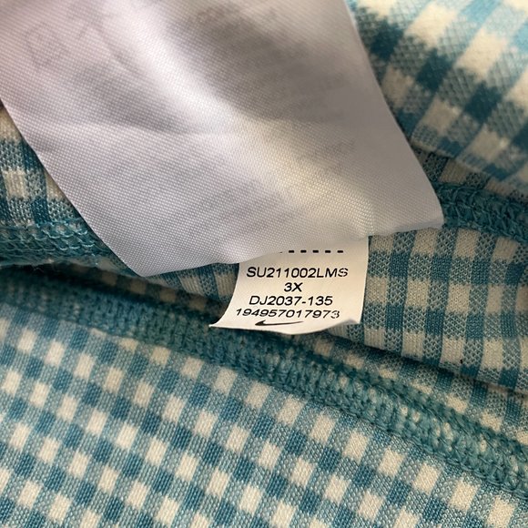 Nike gingham bike shorts plus size spandex workout shorts size 3X - Picture 6 of 9